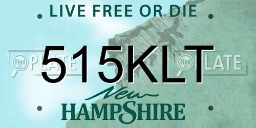 515KLT New Hampshire License Plate