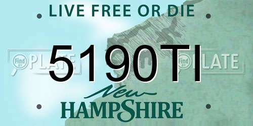 5190TI New Hampshire License Plate