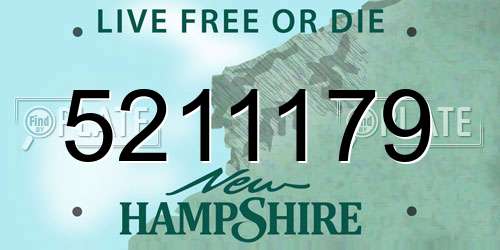 5211179 New Hampshire License Plate