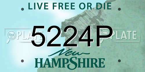 5224P New Hampshire License Plate