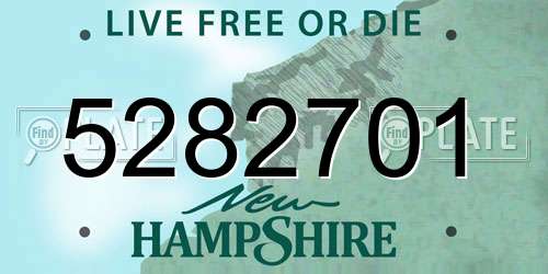 5282701 New Hampshire License Plate