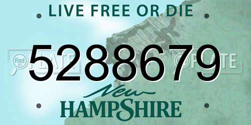 5288679 New Hampshire License Plate