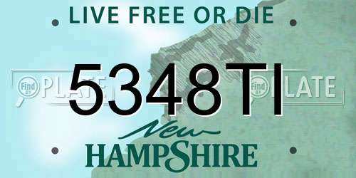 5348TI New Hampshire License Plate