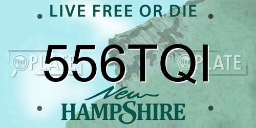 556TQI New Hampshire License Plate