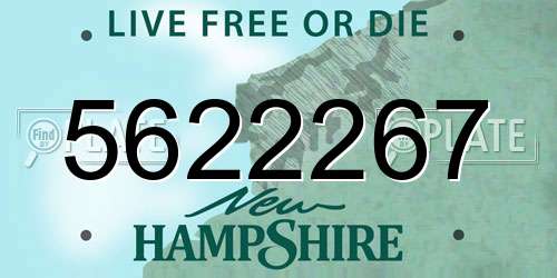 5622267 New Hampshire License Plate