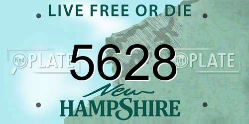 5628 New Hampshire License Plate