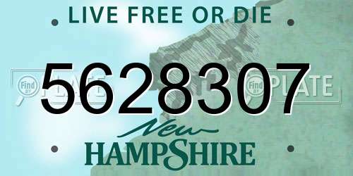 5628307 New Hampshire License Plate