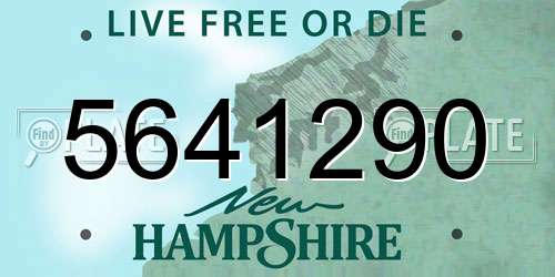 5641290 New Hampshire License Plate