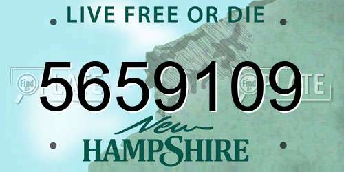 5659109 license plate in NH state