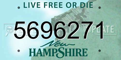 5696271 New Hampshire License Plate