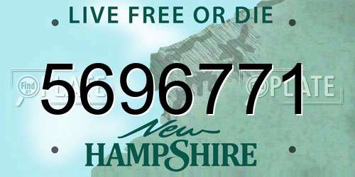 5696771 New Hampshire License Plate