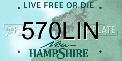 570LIN New Hampshire License Plate