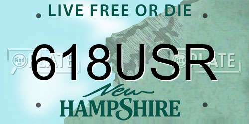 618USR New Hampshire License Plate