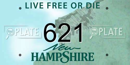 621 New Hampshire License Plate
