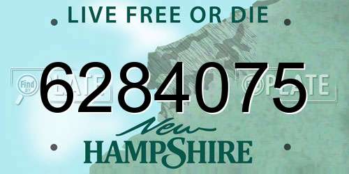 6284075 New Hampshire License Plate
