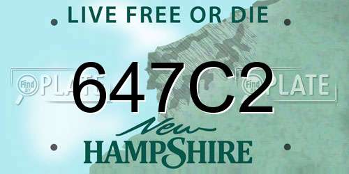 647C2 New Hampshire License Plate