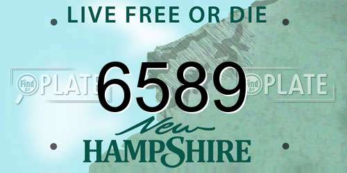 6589 New Hampshire License Plate