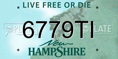 6779TI New Hampshire License Plate