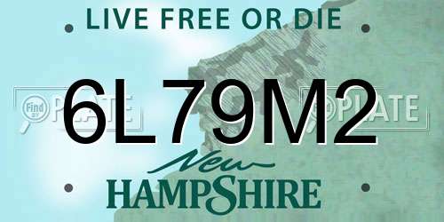 6L79M2 New Hampshire License Plate