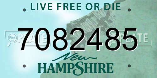 7082485 New Hampshire License Plate