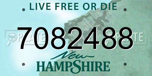 7082488 New Hampshire License Plate