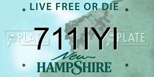 711IYI New Hampshire License Plate