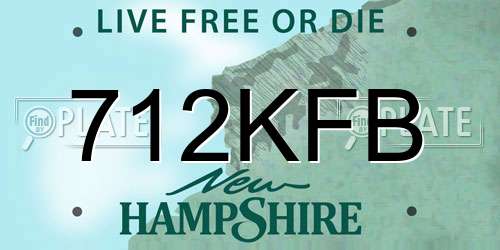 712KFB New Hampshire License Plate