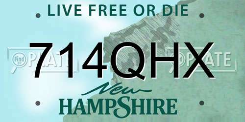 714QHX New Hampshire License Plate