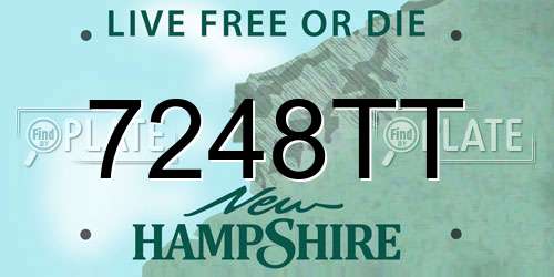 7248TT New Hampshire License Plate