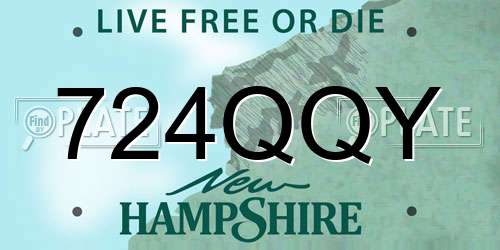 724QQY New Hampshire License Plate
