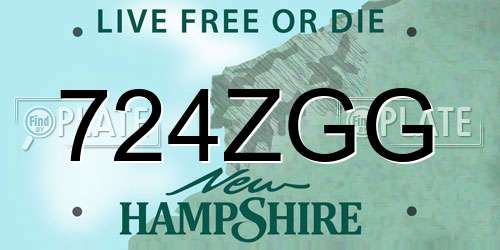 724ZGG New Hampshire License Plate