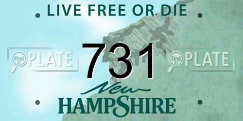 731 New Hampshire License Plate