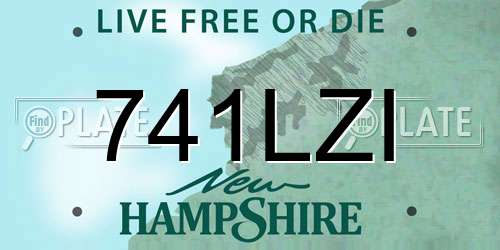 741LZI New Hampshire License Plate
