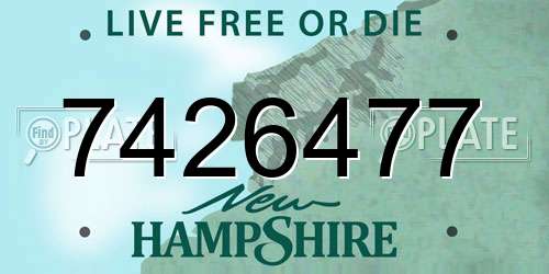 7426477 New Hampshire License Plate