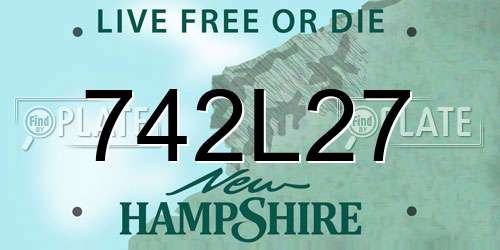 742L27 New Hampshire License Plate
