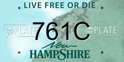 761C New Hampshire License Plate