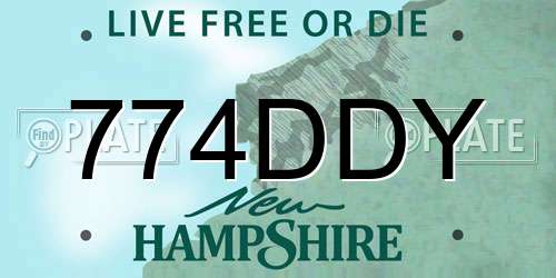 774DDY New Hampshire License Plate