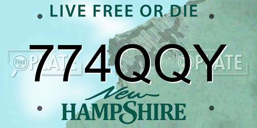 774QQY New Hampshire License Plate
