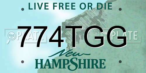 774TGG New Hampshire License Plate
