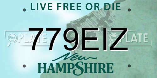 779EIZ New Hampshire License Plate