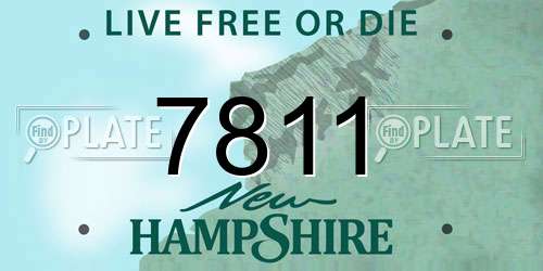 7811 New Hampshire License Plate