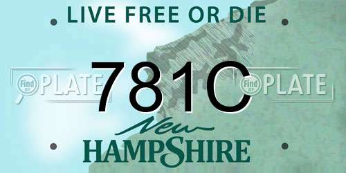 781C New Hampshire License Plate