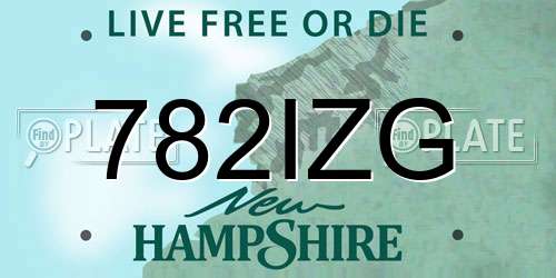782IZG New Hampshire License Plate
