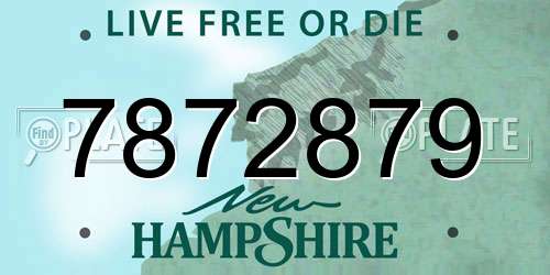7872879 New Hampshire License Plate