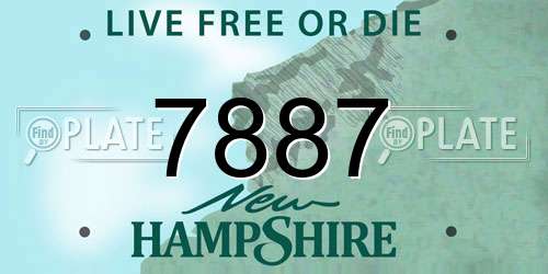 7887 New Hampshire License Plate