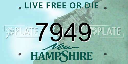 7949 New Hampshire License Plate