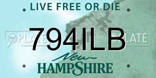 794ILB New Hampshire License Plate