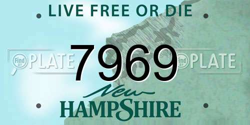 7969 New Hampshire License Plate