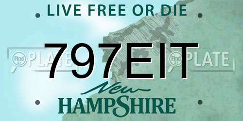 797EIT New Hampshire License Plate