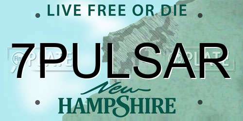 7PULSAR New Hampshire License Plate